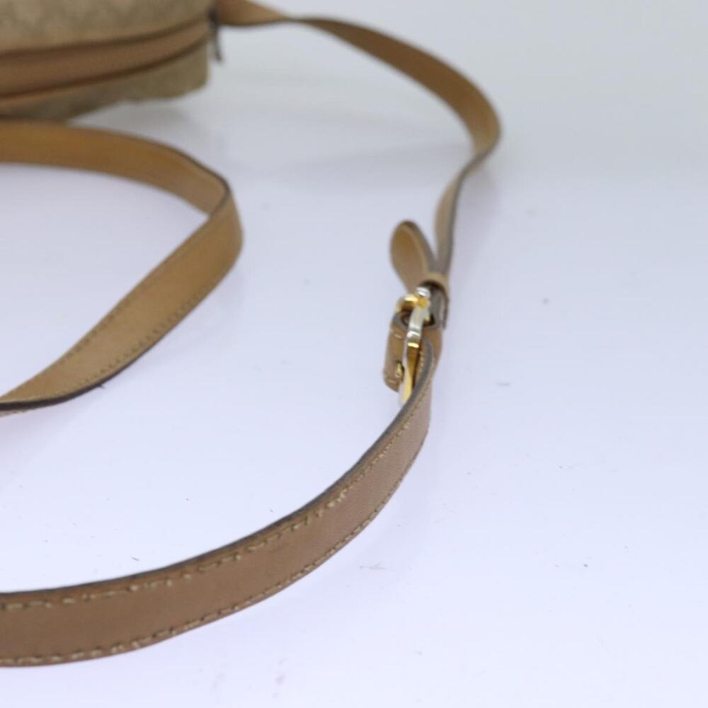 CELINE Macadam Canvas Shoulder Bag Beige - Picture 7 of 16